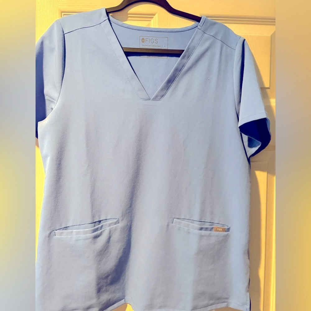 Figs women’s  Light Blue Technical Collection Top